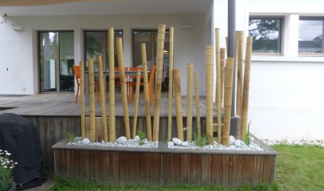 brise vue en bambou dans Annecy
