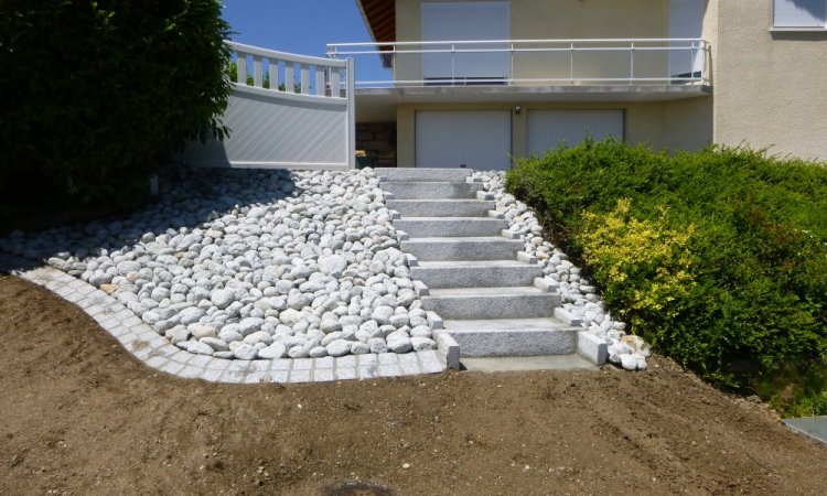 escalier granit